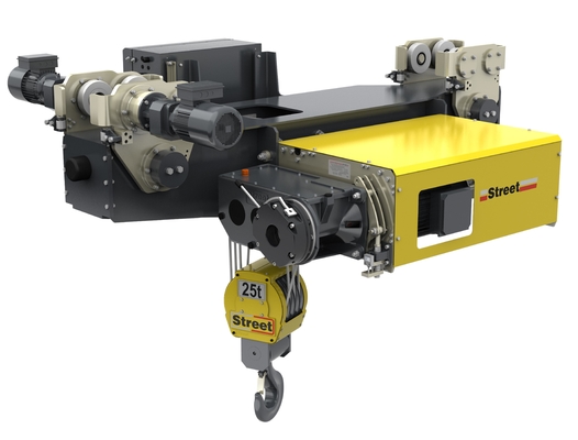 ABM Motor FEM 5Ton Single Beam European Overhead Crane Dengan Troli Listrik