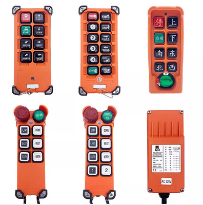 F21-E1B AC36V DC12-24V 6 Tombol Universal Industrial Wireless Remote Control Untuk Hoist