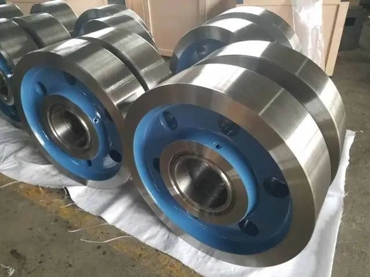Metalurgi Crane Forged Crane Wheels Wearproof Fracture Resistant