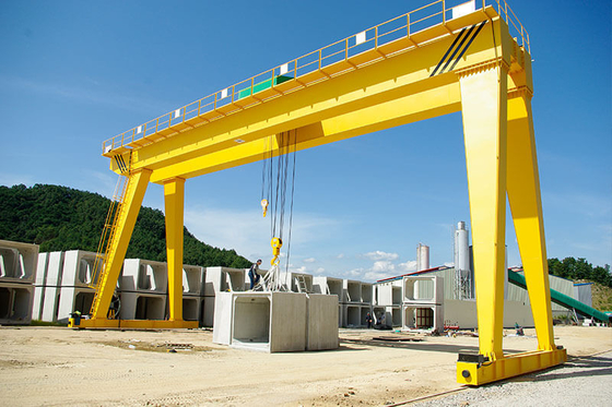 Pengangkatan Batu Granit Dan Marmer Menggunakan Double Girder Gantry Crane Heavy Duty
