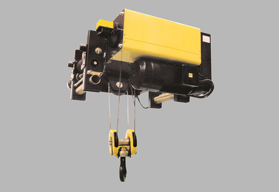5000 KG Track Bepergian Jenis Eropa Electric Wirerope Hoist Untuk Penanganan Lokakarya