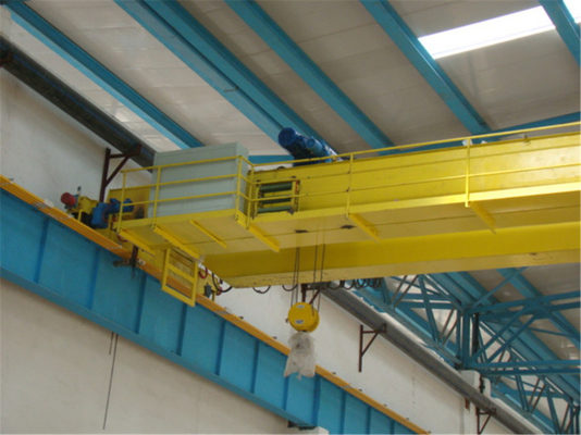 Double Speed ​​Electric Hoist Single Girder Bridge Crane 32 Ton Dengan Hook