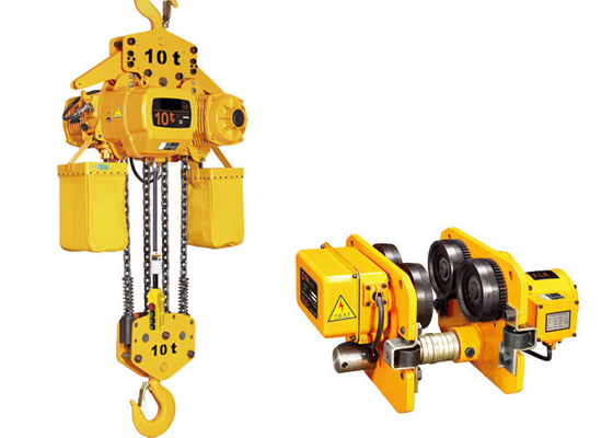 Liontin Kontrol Rantai Listrik Hoist 5 Ton Dengan Lukisan Kuning