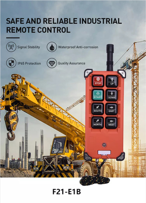 Telecrane Industrial Wireless 6 Tombol Remote Control F21-E1b