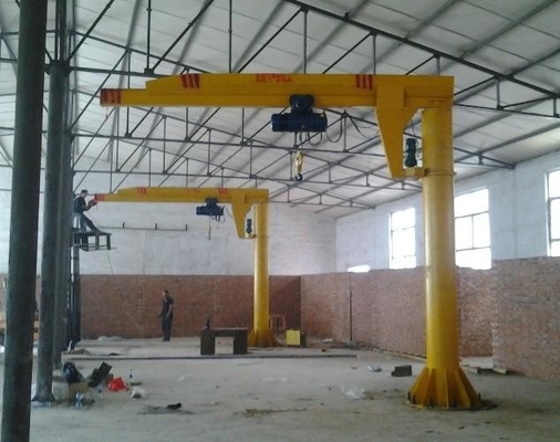 Kolom Rotating Electric Hoist Lifting Mechanism Jib Crane Beban 20t