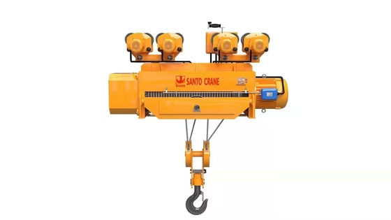 tahan cuaca Remote Control kompak Wire Rope Crane Hoist ketahanan aus