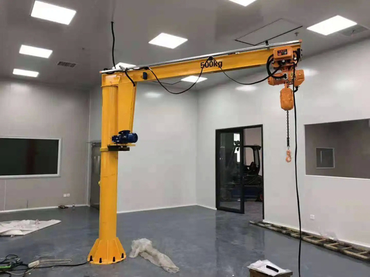 Santo Manual Rotating Arm Floor Mounted Jib Crane 6m ~ 30m Lifting Height