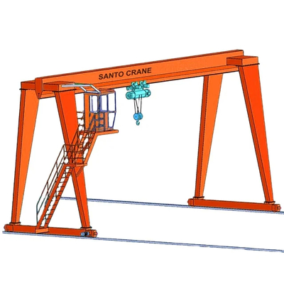 18m P24 P38 P43 Jenis Kereta Api Gantry Crane Single Beam Untuk Yard Kargo