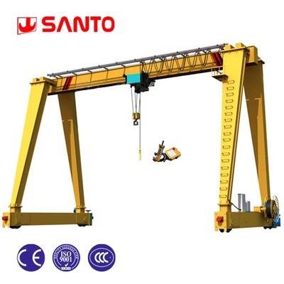 Kuning/Merah Kontainer Gantry Crane Q235B/Q345E Materials Cab/Wireless Control Mode