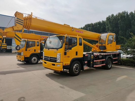ISO Self Contained 24m-66m Truck Mounted Boom Crane Untuk Mengangkat Material