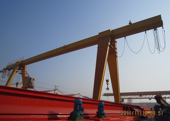 Tingkat Pemanfaatan Situs Tinggi Single Beam Gantry Crane 20t Untuk Gudang