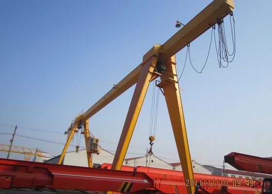 Tingkat Pemanfaatan Situs Tinggi Single Beam Gantry Crane 20t Untuk Gudang
