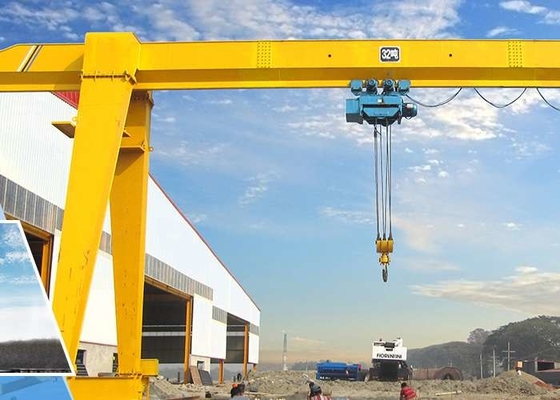 7M-40M Span Truss Beam Single Girder Gantry Crane 10 Ton Untuk Pabrik Semen