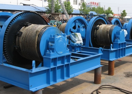 5KN Ke 100KN Heavy Duty Electric Rope Winch Konstruksi Tambang Marine Drum Winch
