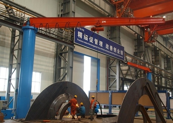 ISO CE A3 0,5 Ton 20 Ton Jib Crane Untuk Jarak Pendek Atau Tempat Serried