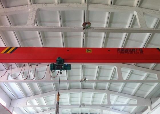 16 Ton Single Girder Overhead Crane tahan lama untuk penyimpanan gudang