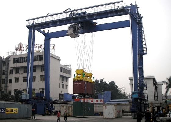 ODM A6 Port Container Crane 15.4M-18.2M Lift Container Gantry Crane Dengan Spreader