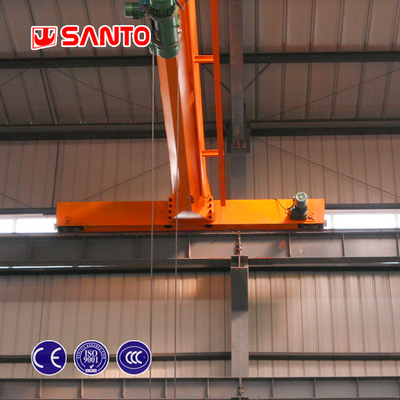 ISO 1T Sampai 20T Industrial Single Girder Overhead Crane Dengan Electric Hoist