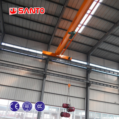 ISO 1T Sampai 20T Industrial Single Girder Overhead Crane Dengan Electric Hoist