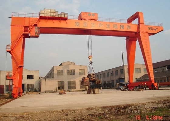 Rentang Besar Kompak 10 Ton Gantry Crane Hoist Box Jenis Harbour Freight Gantry Crane
