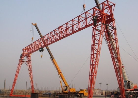 5T 10T 20T Bingkai Single Beam Gantry Crane Barang Halaman Marmer Granit Batu Crane