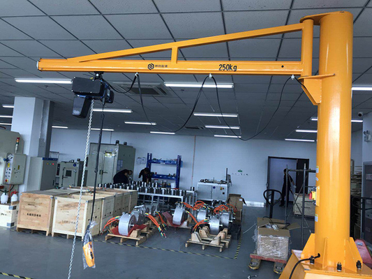 Workstation 20t 0.5t Floor Mounted Crane Instalasi Sederhana Kerekan Putar Derek