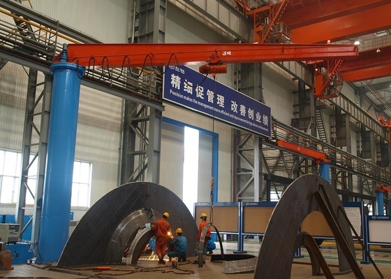 OEM ODM 650cm Sampai 1000cm Lengan Ayun Jib Crane Rotasi Fleksibel