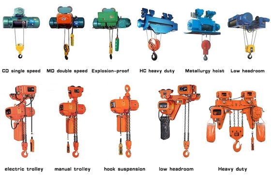 SANTO 10T 0.3-8m / Min Electric Wire Rope Winch Dengan Remote Control Nirkabel