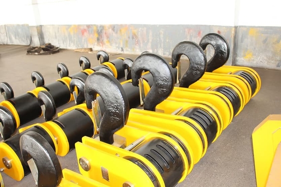 ISO FEM DIN Crane Spare Parts Hook Block Assembly Dengan Pulley Sheaves
