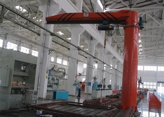 Wall Traveling 220-440V BZ Kolom Fixed Boom Crane 6m-30m Mengangkat Tinggi