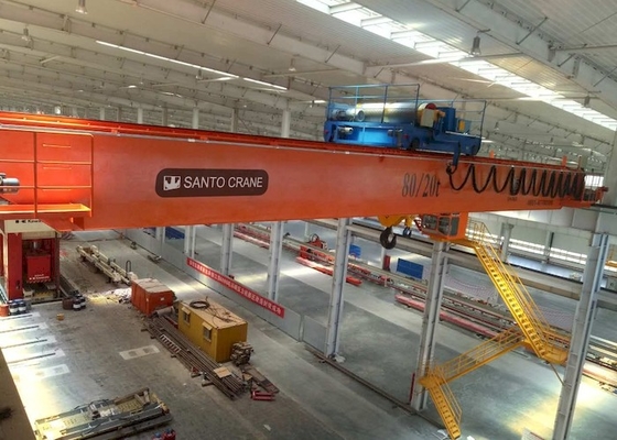 1BM-5M M3-M8 Open Winch Over Head Bridge Crane Dengan Tali Kawat Baja
