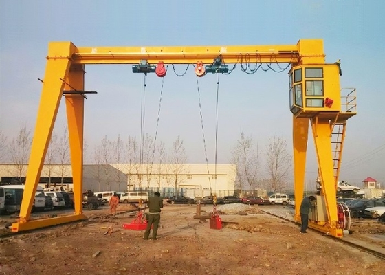 10 ton 16 ton 20 ton balok tunggal gantry crane outdoor menggunakan model MH