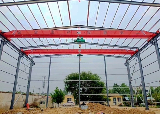 Perlindungan Overload Single Girder Overhead Crane Industrial EOT Crane Dengan Limit Switch