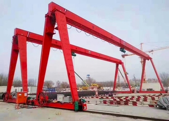 ODM Lifting Speed ​​8m / Min Single Girder Gantry Crane Dengan Electric Hoist