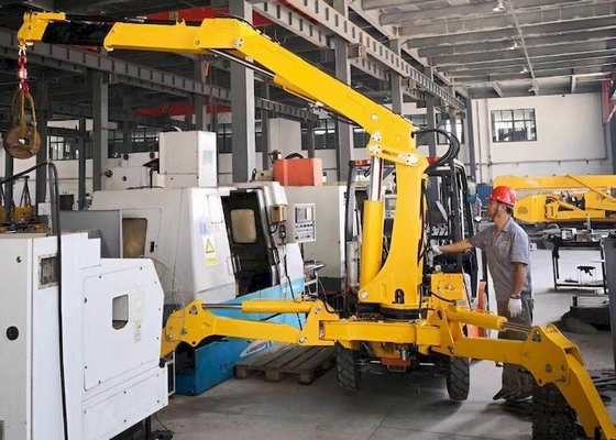Swing Leg Indoor Mobile Spider Crane KB1.0 Mini Tracked Crawler Crane