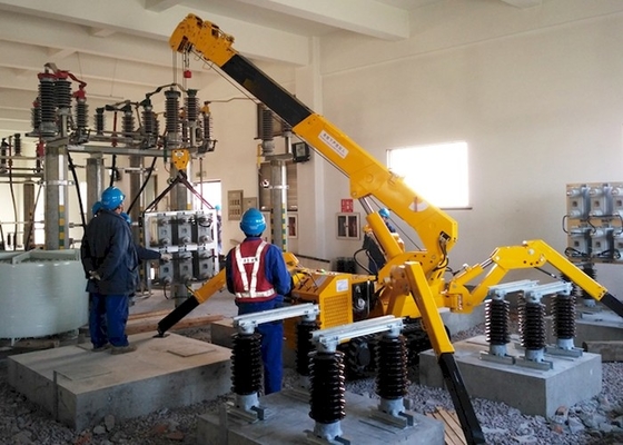 2.2t Spider Crane Wireless Remote Control untuk tanah yang tidak rata