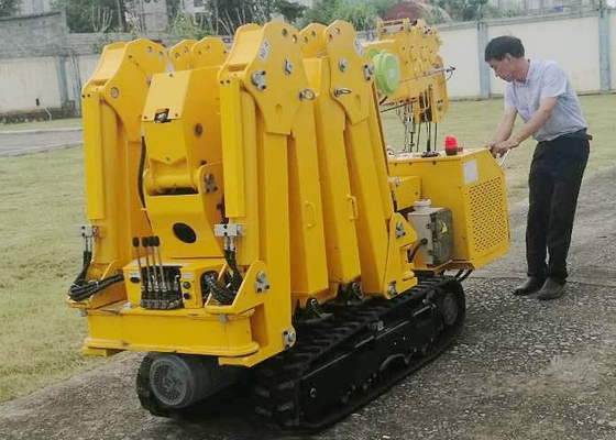 Angkat Tinggi 5.5m-17.8m Lipat Spider Crawler Crane Untuk Pekerjaan Atap