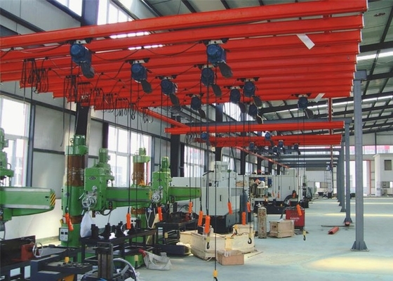 Kontrol Independen Single Girder Light Kapasitas Overhead Rail Crane 1 Ton 2 Ton