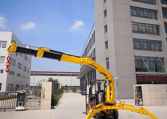 Tugas Berat Mini Spider Crawler Crane Telescopic 8T