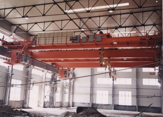 Q235B Q345C 32Ton Jembatan Crane Workshop Double Beam Overhead Traveling Crane