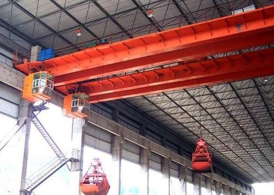 ISO CE Red A5-A8 Double Girder Bridge Crane Untuk Pabrik Manufaktur