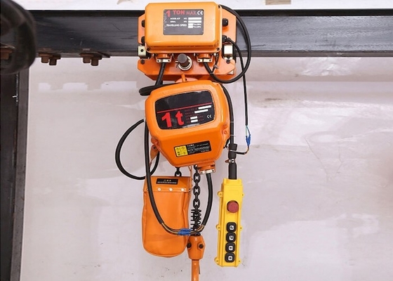 Motorized Trolley Type Electric Chain Hoist 1,5 Ton Dengan Remote Control