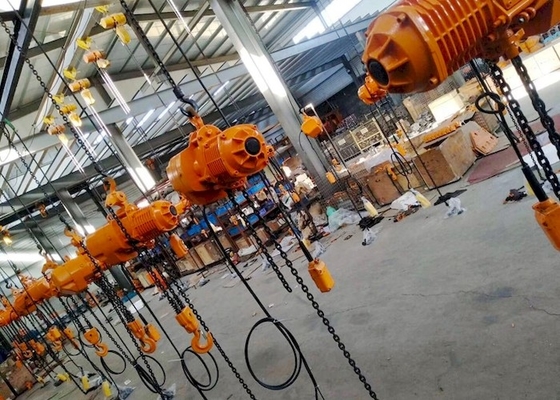 CE ISO Industrial 220-690V 2 Ton Electric Chain Hoist Dengan Troli