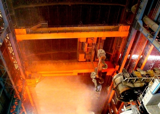 Q345B Material Foundry Ladle Crane Besi Pengecoran Logam Overhead Crane Cair Cair Sendok