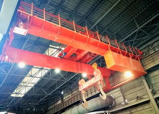 QDY Metalurgi Steel Mill Overhead Crane 320t Double Hook Ladle Handling Crane