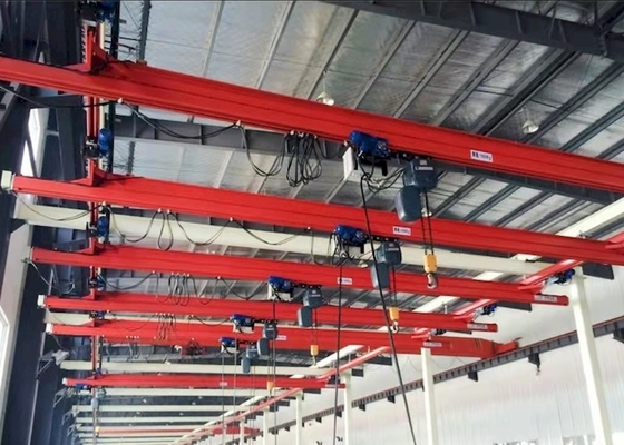 SANTO 2 Ton Semi Otomatis KBK Crane Fleksibel Double Girder Suspension Crane