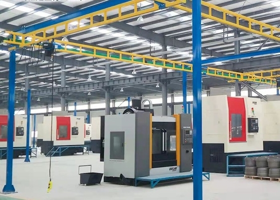 380V 50Hz Operasi Fleksibel KBK Crane Workstation 2T Enclosed Track Crane