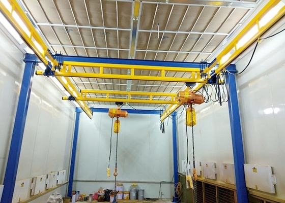 125kg Sampai 1000kg Lurus Curved Rail Mounted Crane Untuk Transportasi Material