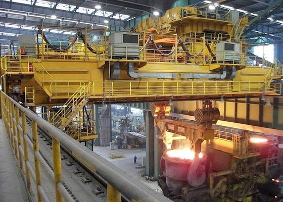 Hook Casting Ladle Double Beam Bridge Crane 74T