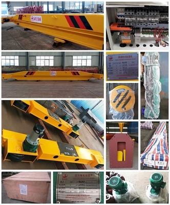 3m-16,5m Rentang Overhead Listrik Bepergian Gudang Derek 5 Ton Derek Girder Tunggal